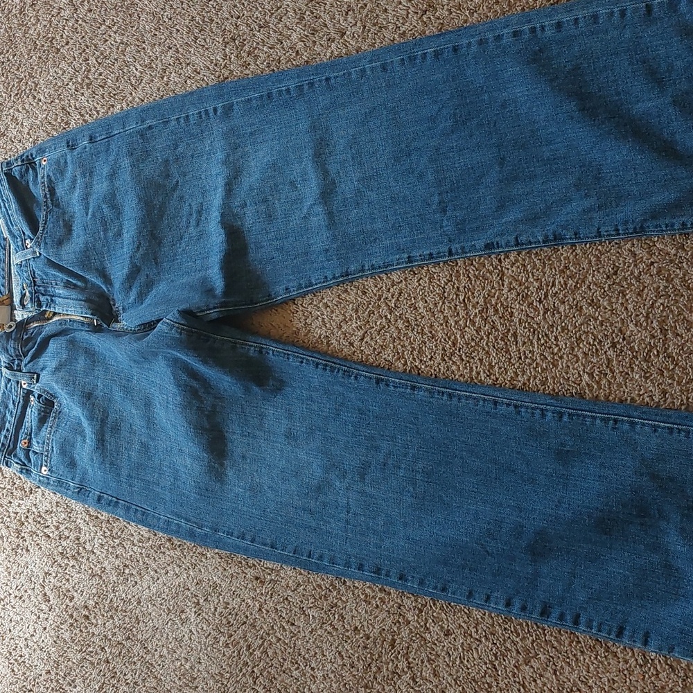 NWT Lucky Brand 181 Relaxed Straight Jeans 33R Medium Wash